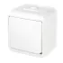KARLIK JUNIOR biały Łącznik jednobiegunowy IP 44, 10AX 250V~ (WHE-1)