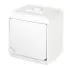 KARLIK JUNIOR biały Łącznik schodowy IP 44, 10AX 250V~ (WHE-3)