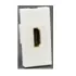 Moduł hdmi, gniazdo/gniazdo. Wymiary: 45x22,5mm, kolor: biały. M.01.06