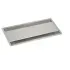DOUBLE-UP: Kaseta z klapką odchylaną w dwie strony, 4 moduły 45x45 mm. Wymiary: zewnętrzne 340x150 mm, montażowe: 310x132 mm. Kolor: szare aluminium. DS.60.01