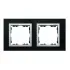 SIMON 82 Ramka 2x łupek / ramka pośrednia aluminum mat (82927-63)