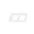 KONTAKT-SIMON S.A. CONNECT Adapter CIMA na 2 moduły K45 (45x45mm) poziomo, czysta biel (S66/9)