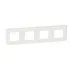 Osprzet elektroinstalacyjny MOSAIC- RAMKA POCZWÓRNA POZIOMA - 4X2 MODUŁÓW BIAŁA DO UCHWYTU NR. REF. 0802 54 (078808)