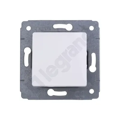 Osprzęt elektroinstalacyjny CARIVA ŁĄCZNIK JEDNOBIEGUNOWY BIAŁY 10AX-250V~ (773601)