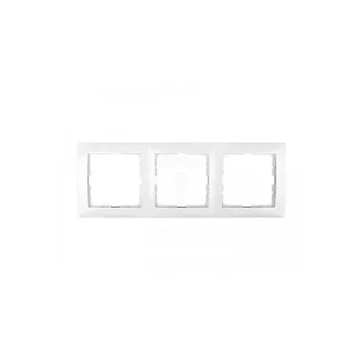 hager Berker, Ramka 3-krotna, śnieżnobiały, B.Kwadrat (5310138989)