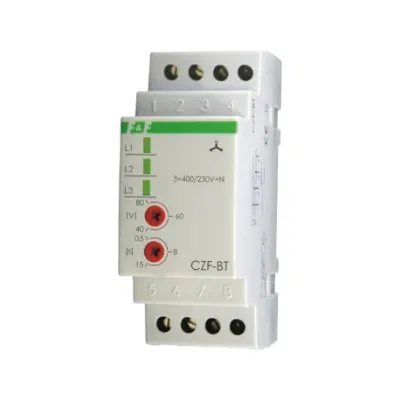 Czujnik zaniku i asymetrii faz CZF-BT regulowana zwłoka zadziałania , regulowany próg asymetrii napięciowej 2 moduły (35mm) (CZF-BT)