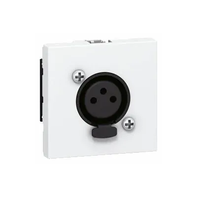 LEGRAND-078755 MOSAIC GNIAZDO AUDIO XLR-3 - 2 MODUŁY BIAŁE ŻEŃSKIE NEUTRIK (078755)