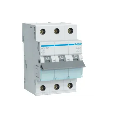 HAGER MCB Wyłącznik nadprądowy 6kA 3P C 10A (MCN310E)