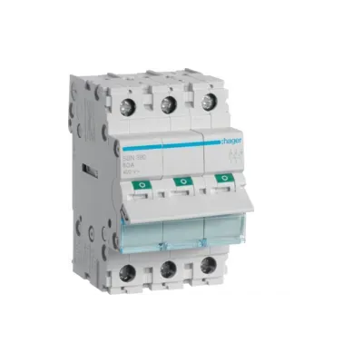HAGER Modułowy rozłącznik izolacyjny, 3P 100A (SBN390)