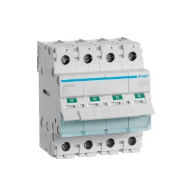 HAGER Modułowy rozłącznik izolacyjny, 4P 63A (SBN463)