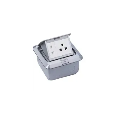 POP-UP, 1,5 modułu 45x45 mm. Wymiary: zewnętrzne 122x120 mm, montażowe: 103x105 mm. Kolor: szary. PP.10.06