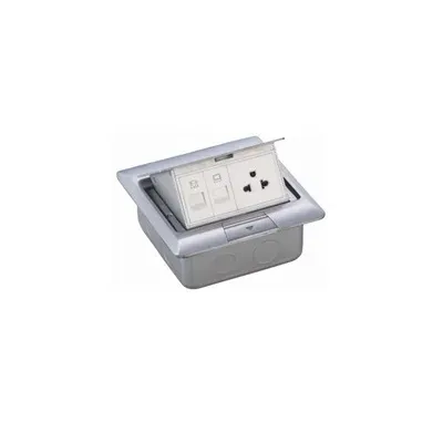 POP-UP, 2 moduły 45x45 mm. Wymiary: zewnętrzne 146x146 mm, montażowe: 126x126 mm. Kolor: szary. PP.10.04