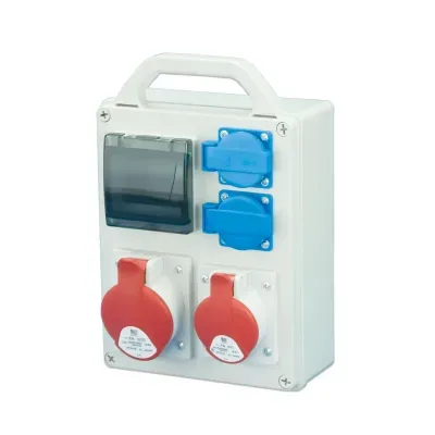 PAWBOL Rozdzielnica R-BOX 240R 4S, 1x32A/4p 1x16A/4p, 2x250V, puste okno B.1704R