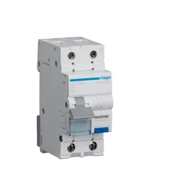 HAGER RCBO Wyłącznik różnicowoprądowy z członem nadprądowym 1P+N 6kA B 16A/30mA Typ AC (ADC916D)