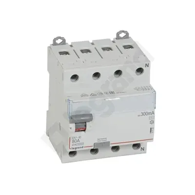 WYŁĄCZNIK RÓŻNICOWOPRĄDOWY P 304 4P 80A 300MA TYP AC SERII DX3 (411725)