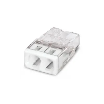 Złączka do puszek instalacyjnych 2 x 2,5 mm2 przeźroczysta/biała (2273-202)